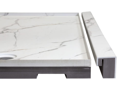 Shower Pan 36x60 Bianco Marble | Gemini Tile and Marble