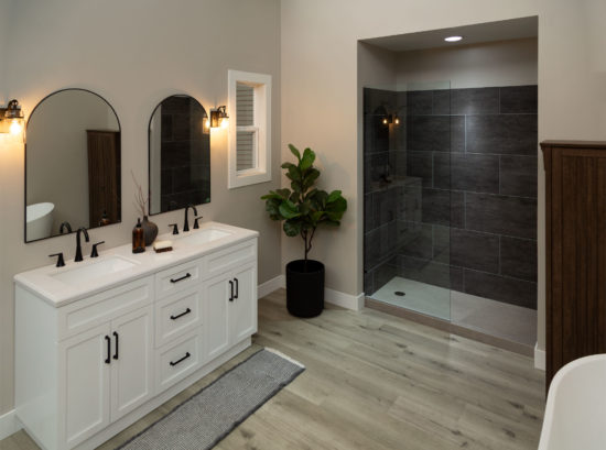 Shower Pan 36x60 Concrete Sand | Gemini Tile and Marble