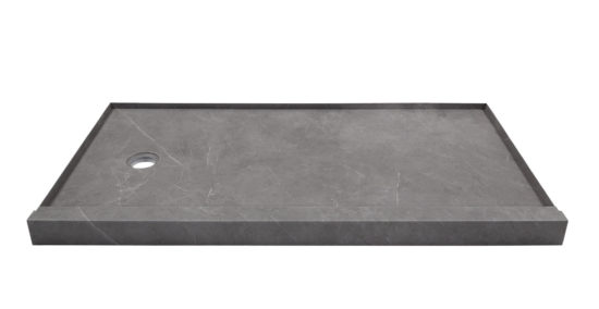 Shower Pan 36x60 Graphite Slate | Gemini Tile and Marble