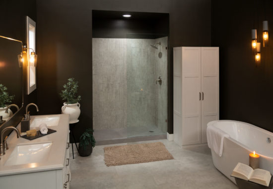Shower Pan 36x60 Urban Concrete | Gemini Tile and Marble