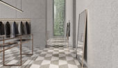 Station 10x24 Ash Half Hexagon | Gemini Tile and Marble