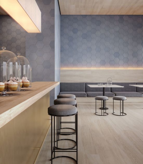 Tapestri 8.5 Denim Blend Hexagon | Gemini Tile and Marble