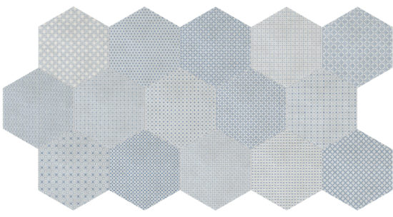 Tapestri 8.5 Denim Blend Hexagon | Gemini Tile and Marble