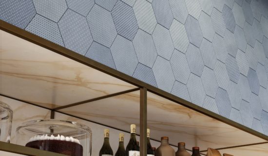Tapestri 8.5 Denim Blend Hexagon | Gemini Tile and Marble